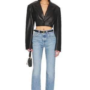 Levi’s 501 Skinny med wash 24 raw hem w24 L28